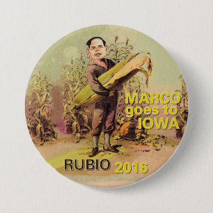 Macaron Rond 7,6 Cm Marco Rubio pour le président 2016