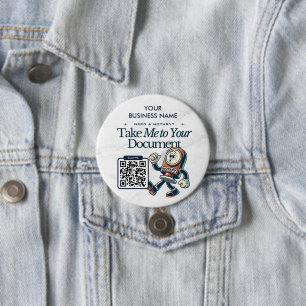 Macaron Rond 7,6 Cm Marketing public notarié personnalisé avec code QR