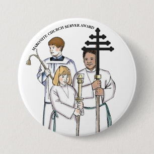 Macaron Rond 7,6 Cm Maronite Church Server Award