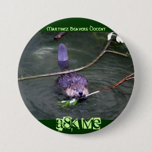 Macaron Rond 7,6 Cm Martinez Beavers le docent,… - Customisé
