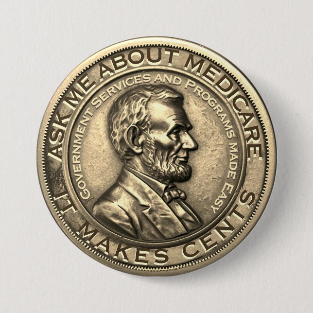 Macaron Rond 7,6 Cm Me questionner sur Medicare (Devant)
