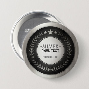 Macaron Rond 7,6 Cm MÉDAILLE DIY IMPRESSION PERSONNALISÉE Champion Arg
