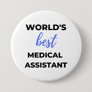 Macaron Rond 7,6 Cm Meilleur Assistant Médicale au monde 2