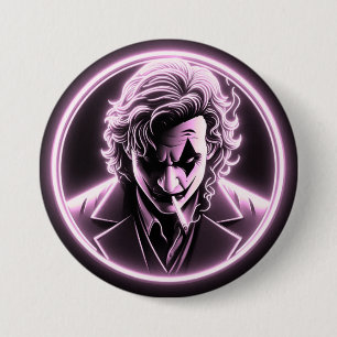 Macaron Rond 7,6 Cm meilleur Joker avec lumière violette modèle 3 bout