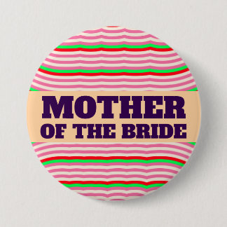MACARON ROND 7,6 CM MÈRE DE LA MARIÉE GRAND BOUTON