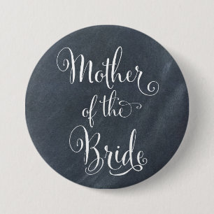 Macaron Rond 7,6 Cm Mère de tableau du bouton de jeune mariée