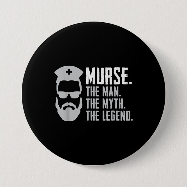 Macaron Rond 7,6 Cm Meurtre amusant pour les hommes (Devant)