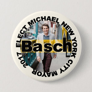 Macaron Rond 7,6 Cm Michael Basch pour le maire