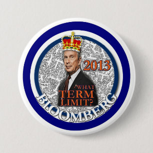 Macaron Rond 7,6 Cm Mike Bloomberg pour le maire 2013 de NYC