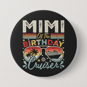 Macaron Rond 7,6 Cm Mimi de l'Anniversaire des vacances de croisière
