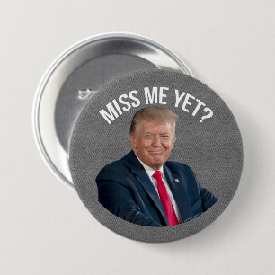 Macaron Rond 7,6 Cm Miss Me Et Donald Trump 
