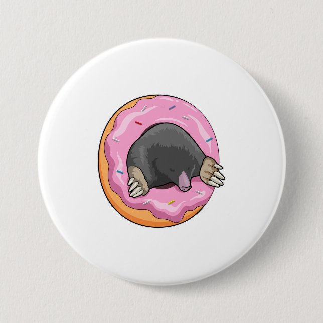 Macaron Rond 7,6 Cm Mole avec Donut (Devant)