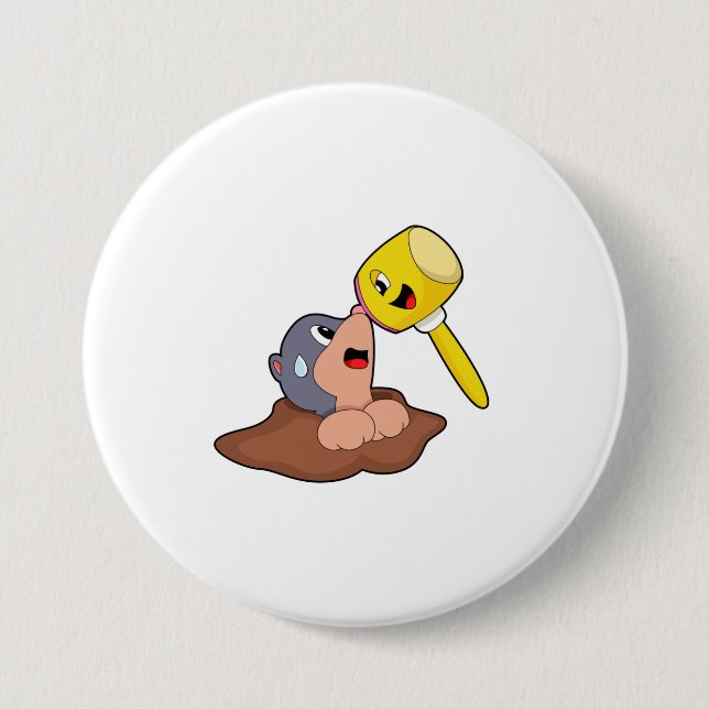 Macaron Rond 7,6 Cm Mole Hammer (Devant)