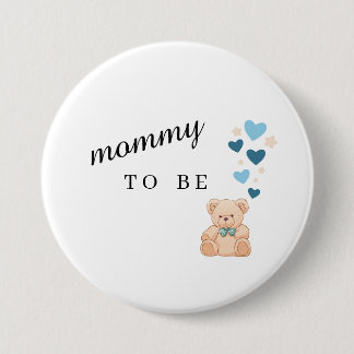 Macaron Rond 7,6 Cm Mommy To Be Baby Shower Button