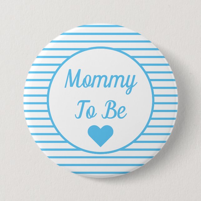 Macaron Rond 7,6 Cm Mommy To Be Baby Shower Button (Devant)
