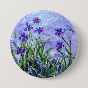 Macaron Rond 7,6 Cm Monet Lilac Irises