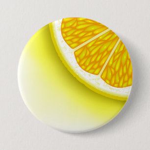 Macaron Rond 7,6 Cm Morceaux de citron