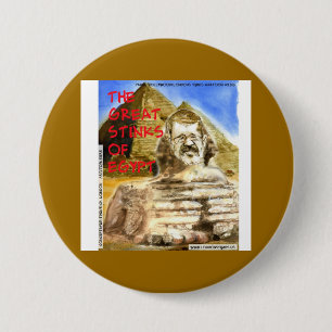 Macaron Rond 7,6 Cm Morsi pue atrocement d'Egypte drôle