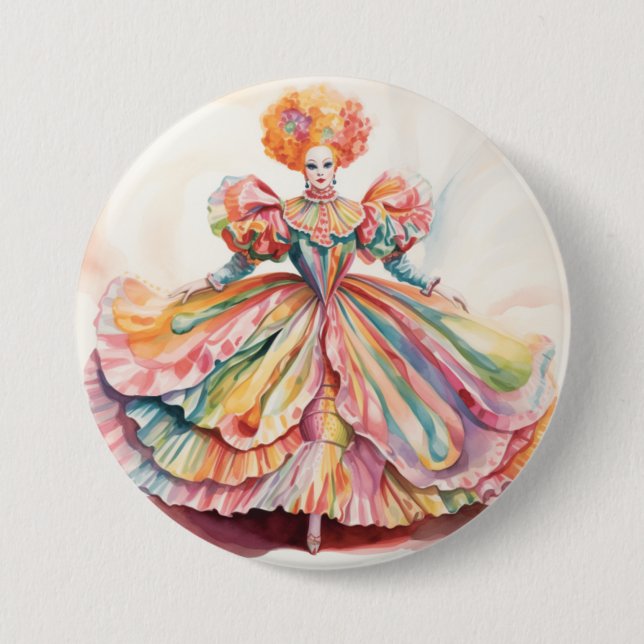 Macaron Rond 7,6 Cm MOTHER GINGER Nutcracker Ballet (Devant)