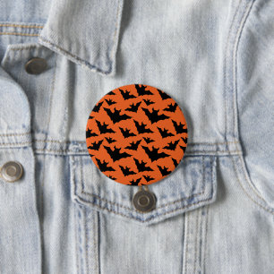 Macaron Rond 7,6 Cm Motif effrayant et cool de chauves-souris noires H