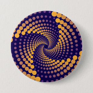 Macaron Rond 7,6 Cm Motif spiral Vortex