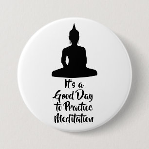 Macaron Rond 7,6 Cm Motivation de méditation de pleine conscience de B