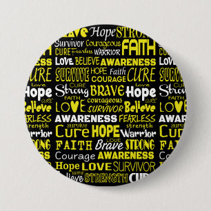 Macaron Rond 7,6 Cm Mots De Sensibilisation...Endometriose