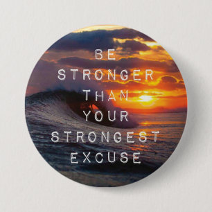 Macaron Rond 7,6 Cm Mots Motivationnels - Soyez Plus Forts Que Vos Exc