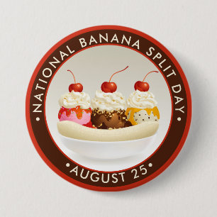 Macaron Rond 7,6 Cm National Banana Split Day