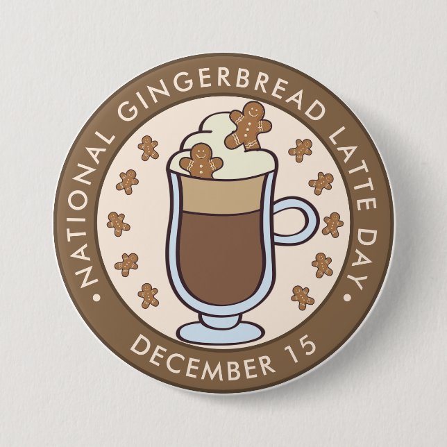 Macaron Rond 7,6 Cm National Gingerbread Dernière journée (Devant)