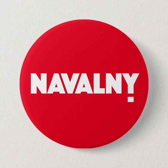 MACARON ROND 7,6 CM NAVALNY ! (Devant)