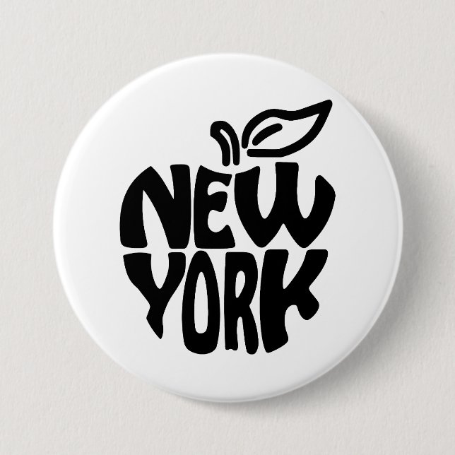 Macaron Rond 7,6 Cm New York Apple (Devant)
