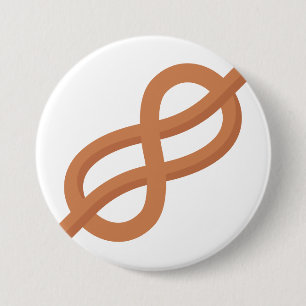 Macaron Rond 7,6 Cm Noeud marin