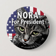Nora pour le Président Button #7
