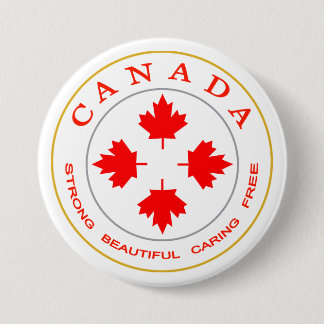 Macaron Rond 7,6 Cm Notre emblème du Canada