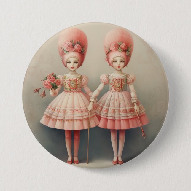 Macaron Rond 7,6 Cm Nutcracker Ballet Fashion-Russian Dancers (Devant)
