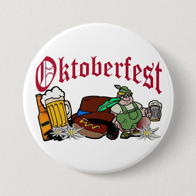 MACARON ROND 7,6 CM OKTOBERFEST (Devant)