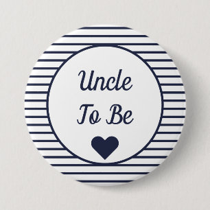 Macaron Rond 7,6 Cm Oncle à être Baby shower