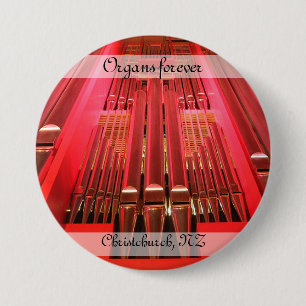 Macaron Rond 7,6 Cm Organes pour toujours ! Bouton Hôtel de ville de C