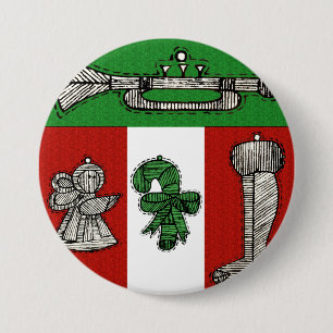 Macaron Rond 7,6 Cm Ornements Vintage