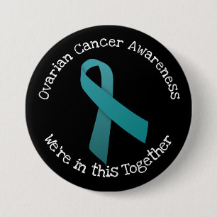 Macaron Rond 7,6 Cm Ovarian Cancer Awareness
