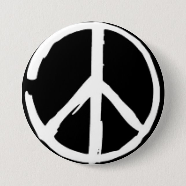 Macaron Rond 7,6 Cm paix (Devant)