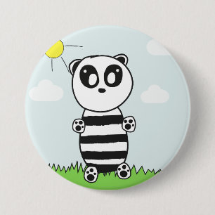 Macaron Rond 7,6 Cm Panda Kids