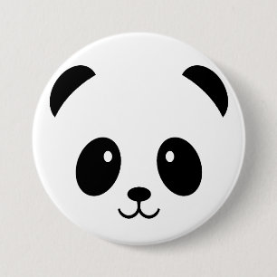 Macaron Rond 7,6 Cm Pandas mignons de Pin d'insigne de bouton de panda