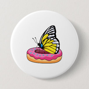 Macaron Rond 7,6 Cm Papillon avec Donut