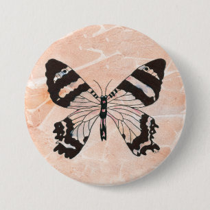 Macaron Rond 7,6 Cm Papillon éthéré