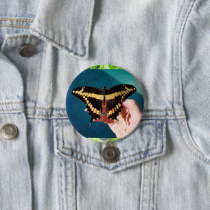 Macaron Rond 7,6 Cm Papillon swallowtail géant