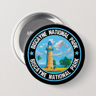Macaron Rond 7,6 Cm Parc national de Biscayne
