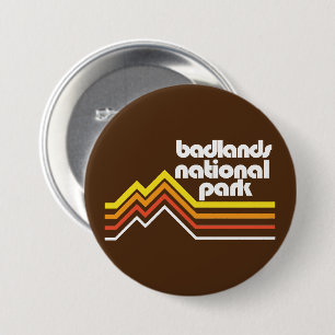 Macaron Rond 7,6 Cm Parc national des Badlands