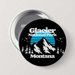 Macaron Rond 7,6 Cm Parc national du Glacier
